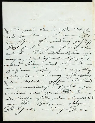 Brief von Clara Schumann an Eberhard Peters — تصویر رکورد یوروپیانا