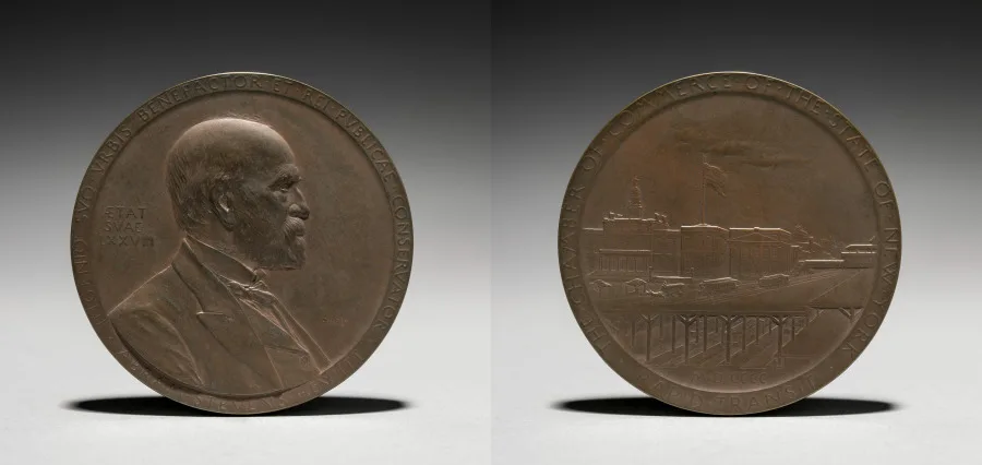 Medal: Abram Stevens Hewitt — تصویر رکورد موزهٔ هنر کلیولند (دسترسی آزاد)