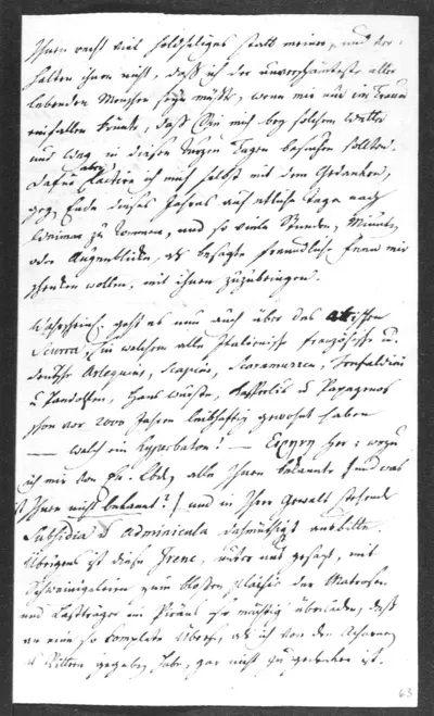 Wieland, Christoph Martin (1733-1813). Brief an Karl August Böttiger. Osmantino (=Oßmanstedt); 17.11.1797. Autograph; 18,5 x 11,3 cm. Seite 3. Dresden: SLUB Mscr.Dresd.h.37, Band 224, Nr. 34 — تصویر رکورد یوروپیانا
