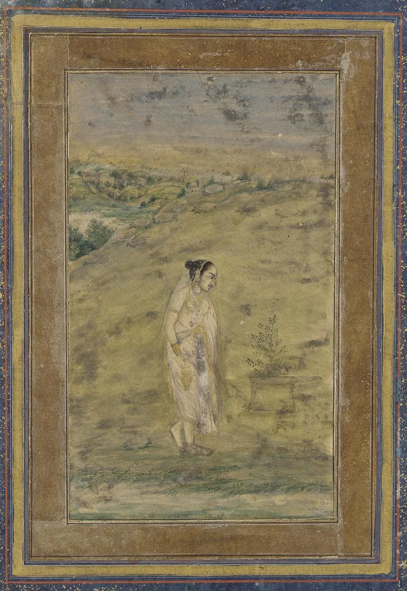 A girl by the waterside — تصویر رکورد موزهٔ ملی هنر آسیایی اسمیتسونیان (دسترسی آزاد)