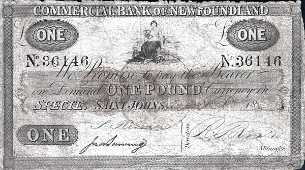 روی اسکناس — 1 pound کانادا