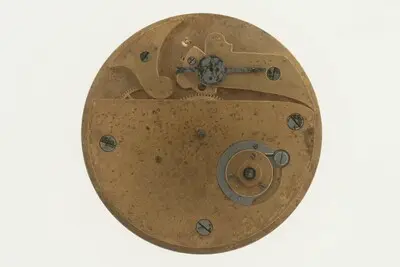 Rohwerk für Taschenuhr, Jess-Hans Martens, Furtwangen, um 1860 — تصویر رکورد یوروپیانا — شمارهٔ رکورد 58052