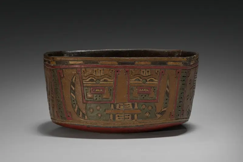 Square Bowl with Pampas Cats — تصویر رکورد موزهٔ هنر کلیولند (دسترسی آزاد)