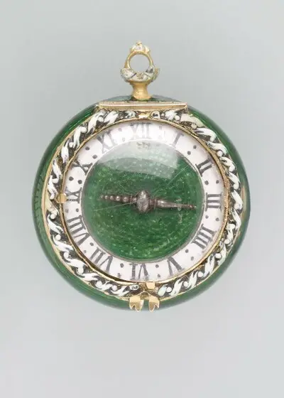 Halsuhr, Abraham Caillatte, Genf, um 1675 — تصویر رکورد یوروپیانا