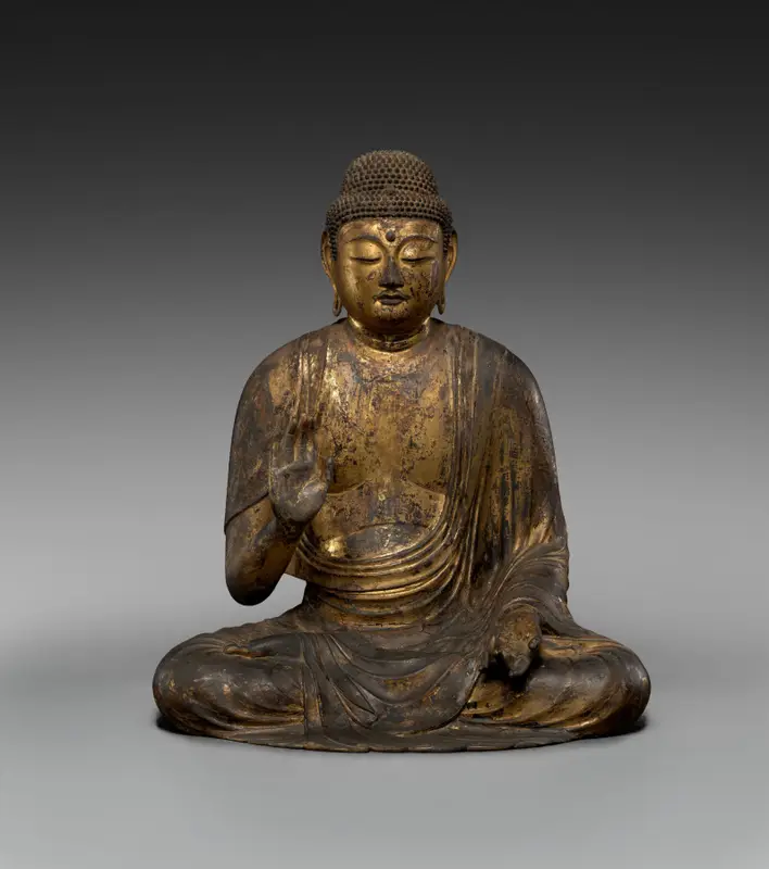 Seated Buddha (sculpture) — تصویر رکورد موزهٔ هنر کلیولند (دسترسی آزاد)