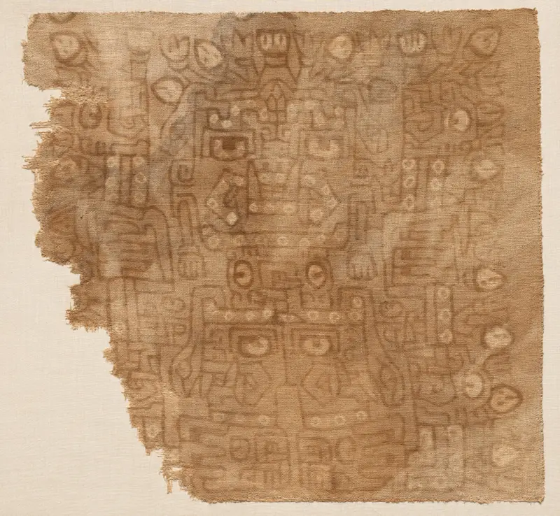 Textile Fragment with Cotton Goddess — تصویر رکورد موزهٔ هنر کلیولند (دسترسی آزاد)