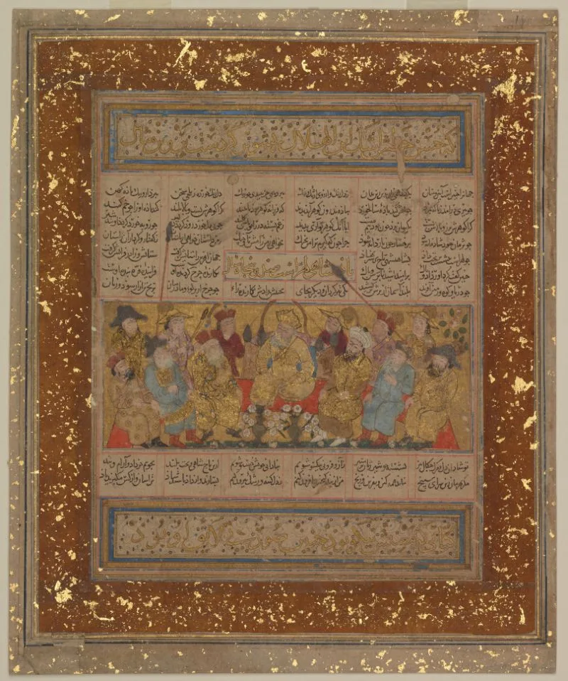 Luhrasp enthroned, from the Book of Kings (Shahnama) by Firdausi — تصویر رکورد یوروپیانا