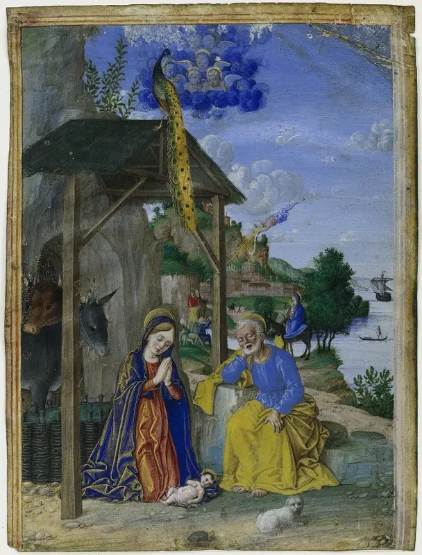 Single Miniature: The Nativity — تصویر رکورد موزهٔ هنر کلیولند (دسترسی آزاد)