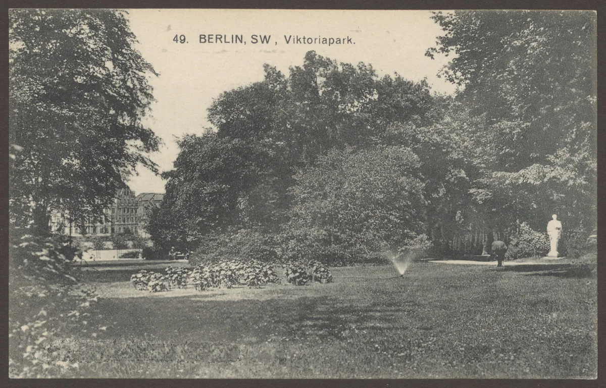 Ansichtskarte Rasenbewässerung, Viktoriapark — تصویر رکورد یوروپیانا