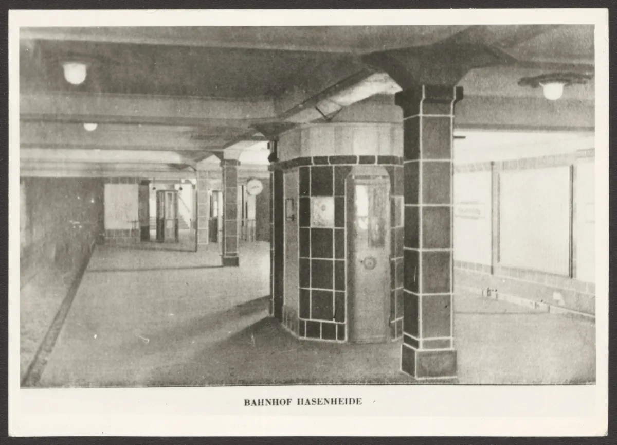 Ansichtskarte Bahnhof Hasenheide — تصویر رکورد یوروپیانا