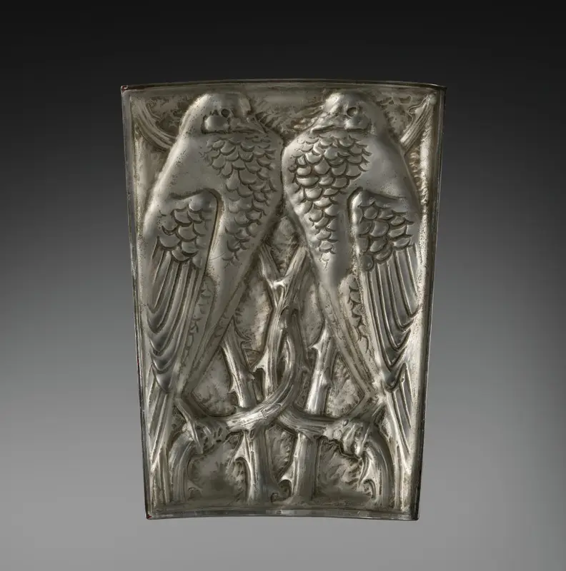 Section of the Two Pigeons Panel (Panneau deux pigeons) — تصویر رکورد موزهٔ هنر کلیولند (دسترسی آزاد)