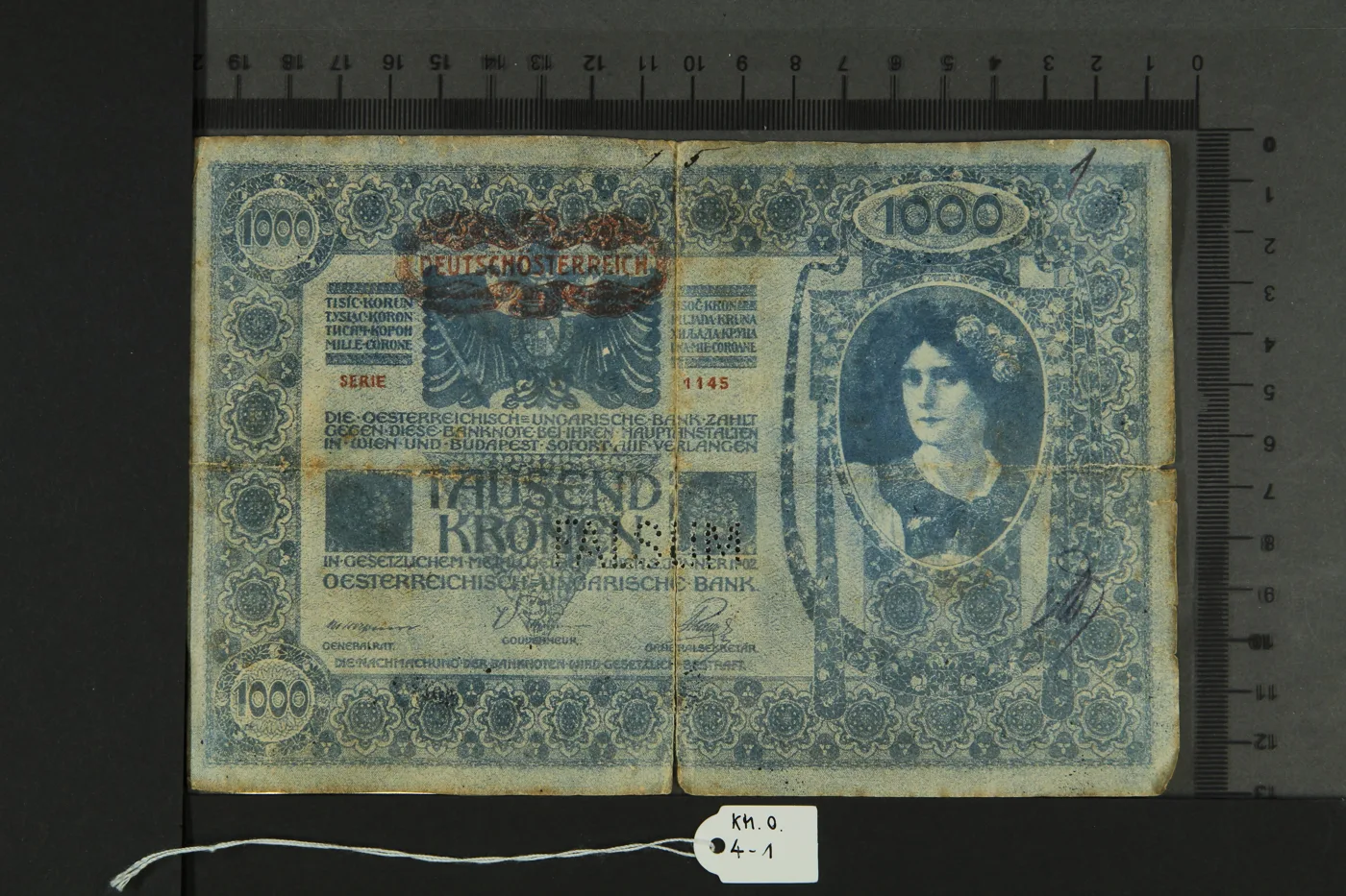 Falsifikat einer Banknote KM-O.4-1 — تصویر رکورد یوروپیانا