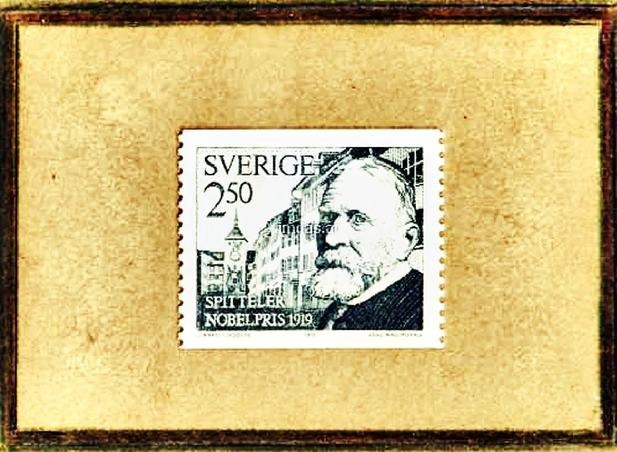 Forsberg, Lennart - Bild: Druck, Briefmarke Spitteler — تصویر رکورد یوروپیانا