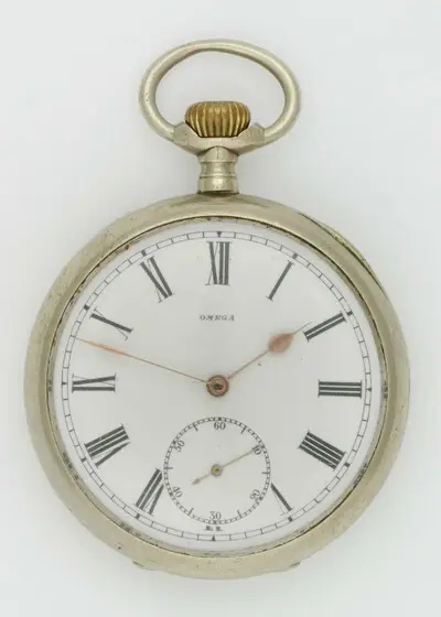 Taschenuhr Omega, Biel, um 1910 — تصویر رکورد یوروپیانا
