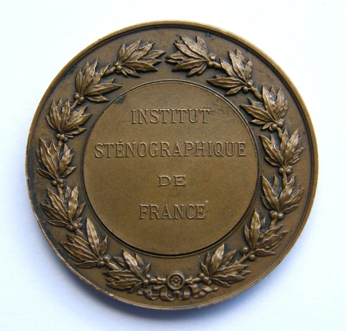 Memorial Medal Institute Sténographique de France — تصویر رکورد یوروپیانا