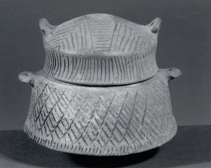 Vessel and lid — تصویر رکورد موزهٔ متروپولیتن (دسترسی آزاد)