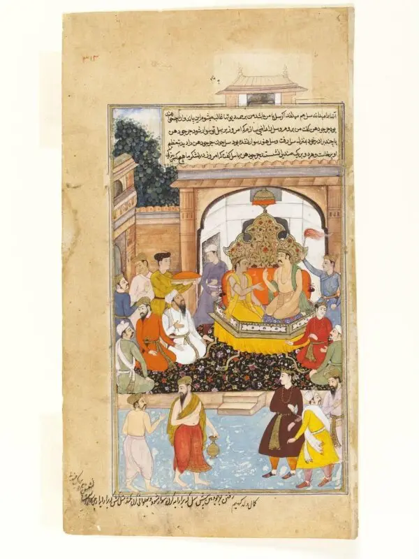 Painting: Duryodhana and Salya — تصویر رکورد موزهٔ ویکتوریا و آلبرت