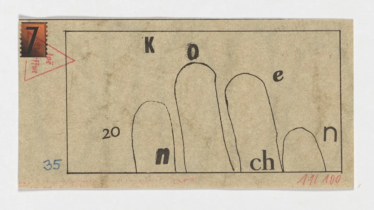 Geldschein zu 20 Knochen (Blatt 35 aus dem Konvolut "Knochengeld") — تصویر رکورد یوروپیانا