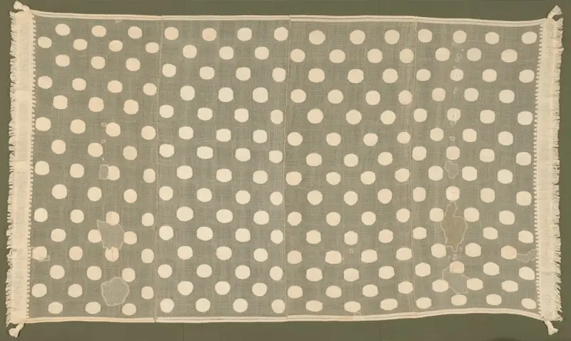 Peruvian Textiles: Mantle or Hanging, Loincloth, Turban, Padded Hat, Band with Tassels — تصویر رکورد موزهٔ هنر کلیولند (دسترسی آزاد)