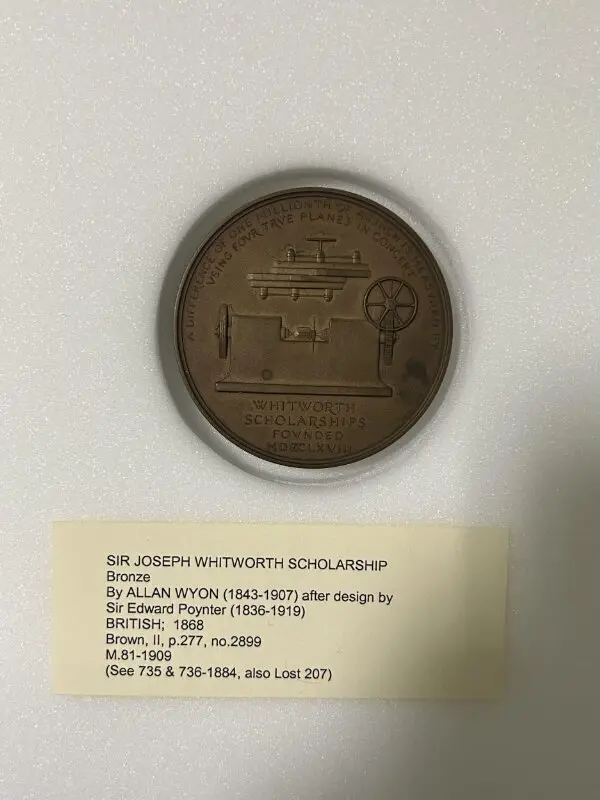 Medal: Sir Joseph Whitworth — تصویر رکورد موزهٔ ویکتوریا و آلبرت