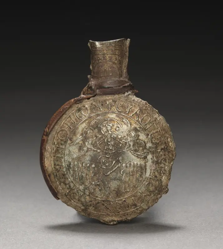 Pilgrim's Ampulla with the Ascension (back) — تصویر رکورد موزهٔ هنر کلیولند (دسترسی آزاد)