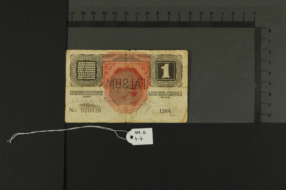 Falsifikat einer Banknote KM-O.4-4 — تصویر رکورد یوروپیانا