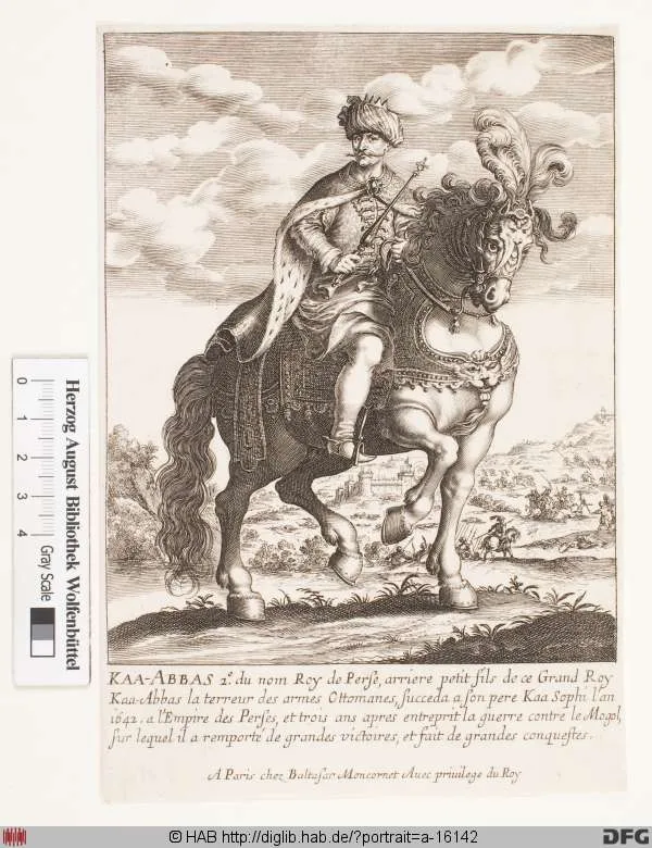 Bildnis Abbas II., Schah von Persien (reg. 1642-67) — تصویر رکورد یوروپیانا