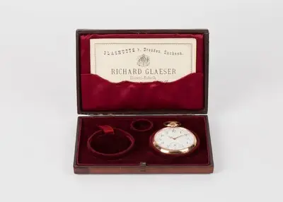 Taschenuhr, Richard Gläser, Glashütte, um 1890 — تصویر رکورد یوروپیانا