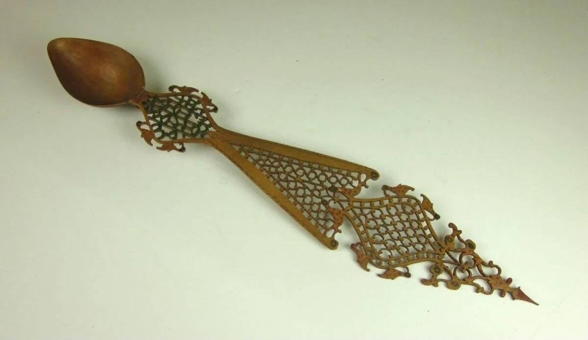 Pair of sherbet spoons — تصویر رکورد موزهٔ ویکتوریا و آلبرت
