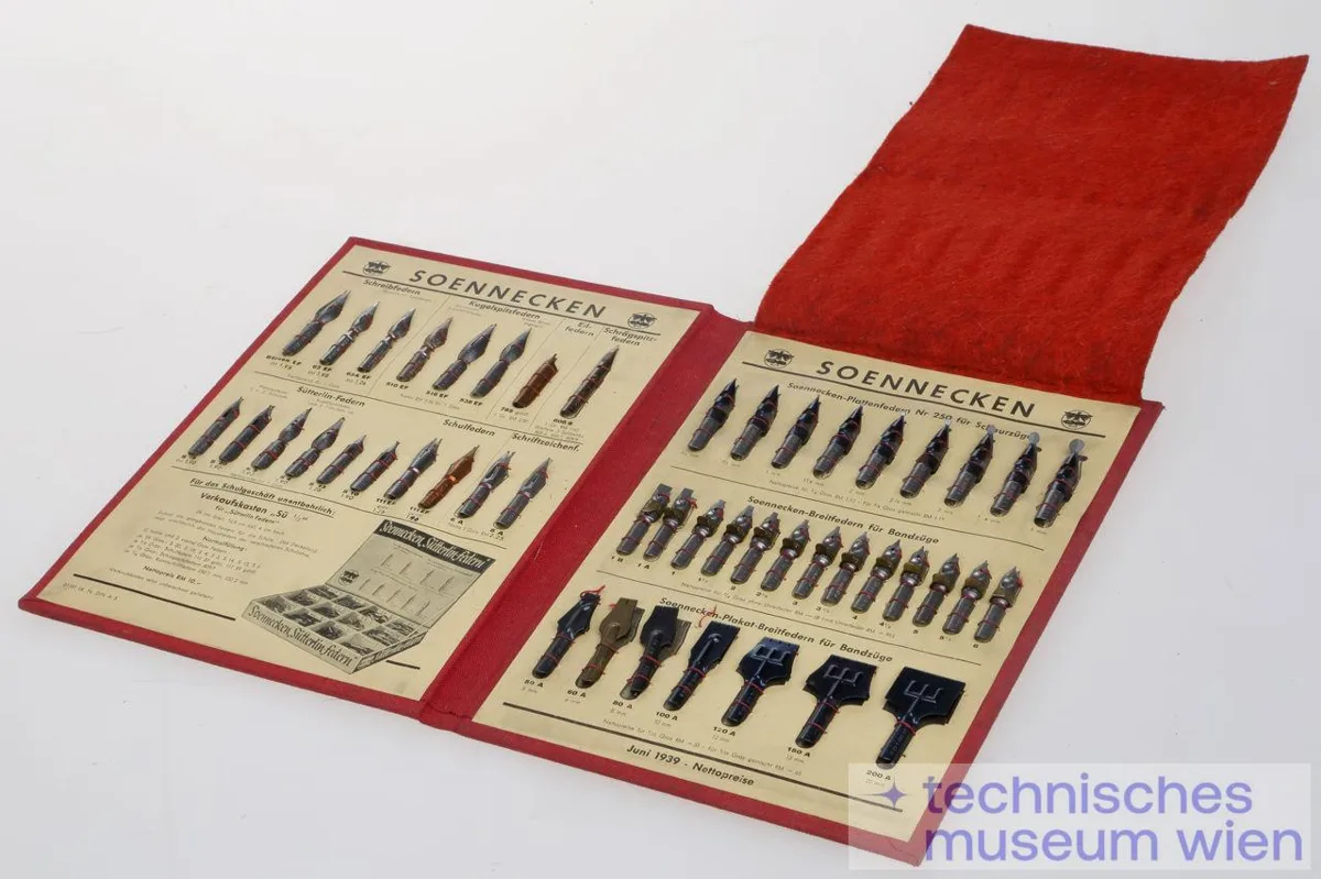 Schreibfeder Mustertafel Soennecken Juni 1939 Nettopreise — تصویر رکورد یوروپیانا