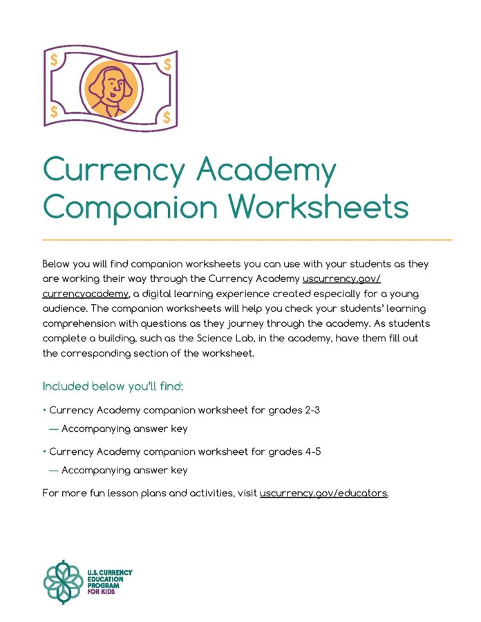 Currency Academy Companion Worksheets — تصویر رکورد ویکیداده