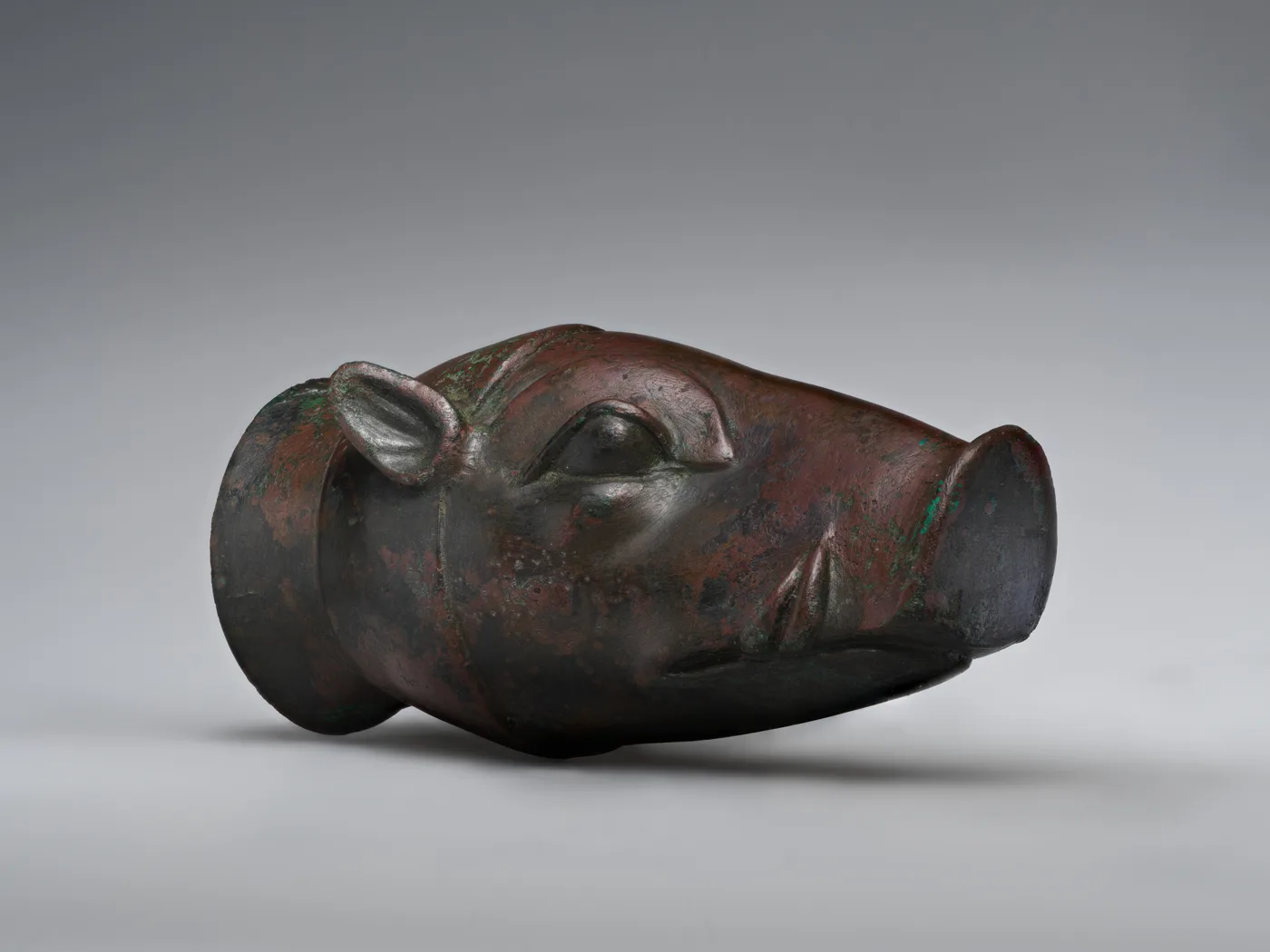 Vessel in form of boar's head — تصویر رکورد موزهٔ متروپولیتن (دسترسی آزاد)