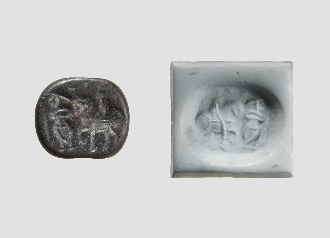 Stamp seal — تصویر رکورد موزهٔ متروپولیتن (دسترسی آزاد)