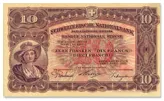 روی اسکناس 10 francs فرانک سوئیس