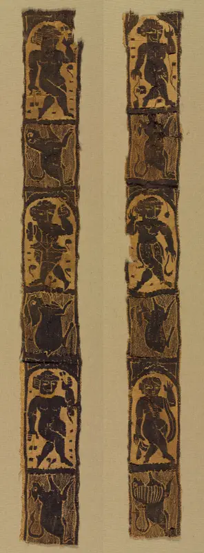 Ornamental Shoulder Bands from a Tunic — تصویر رکورد موزهٔ هنر کلیولند (دسترسی آزاد)