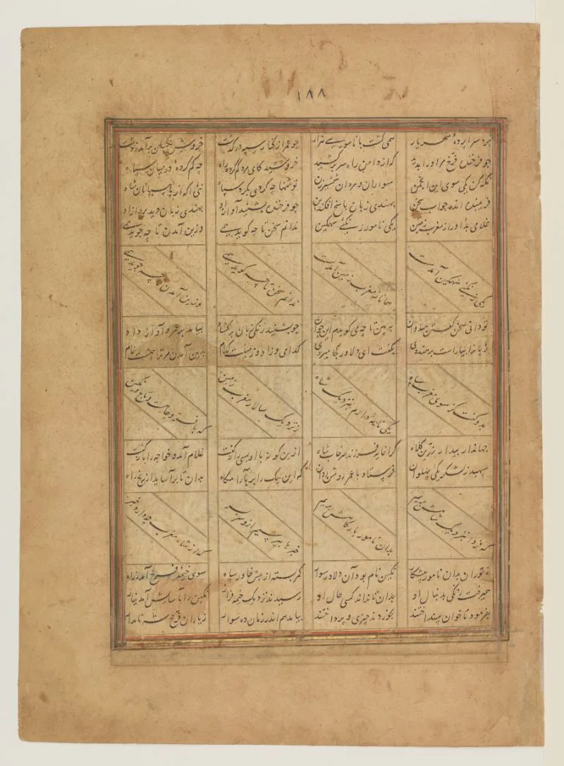 `Amr-i Umayya shaves the sleeping men, from the Book of the East (Khāvarānnāma) by Ibn Ḥusām (d. 1470) — تصویر رکورد یوروپیانا