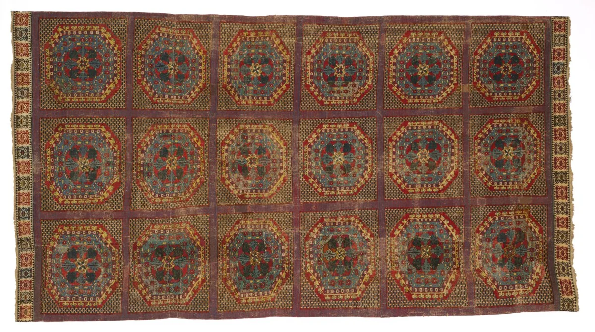 Spanish Carpet with a Turkish Pattern — تصویر رکورد موزهٔ هنر کلیولند (دسترسی آزاد)
