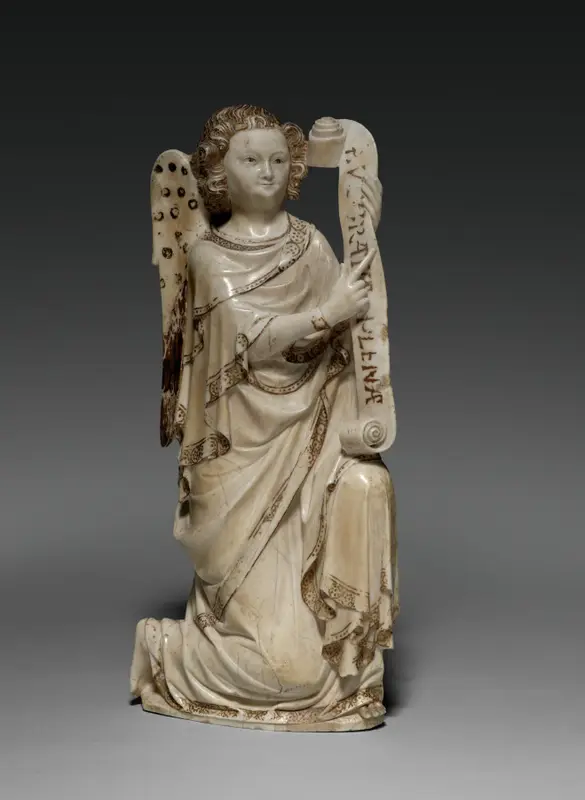 The Archangel Gabriel from an Annunciation Group — تصویر رکورد موزهٔ هنر کلیولند (دسترسی آزاد)