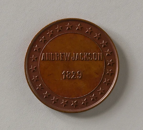 Token of Andrew Jackson — تصویر رکورد موزهٔ متروپولیتن (دسترسی آزاد)