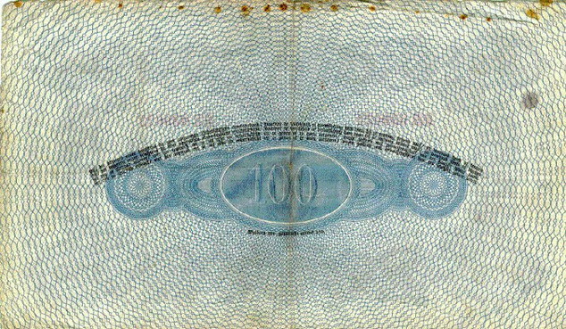 روی اسکناس — 100 gulden هلند