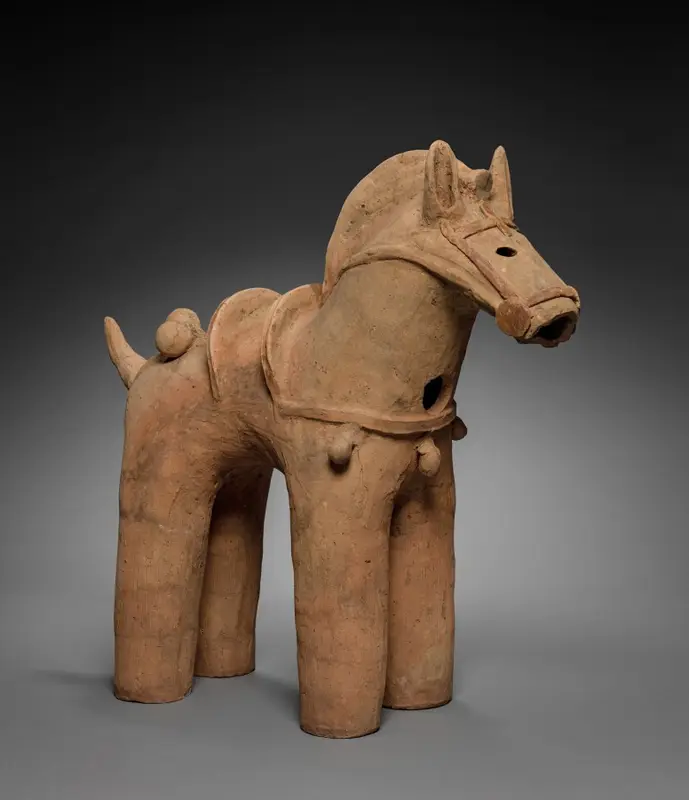Haniwa Horse — تصویر رکورد موزهٔ هنر کلیولند (دسترسی آزاد)