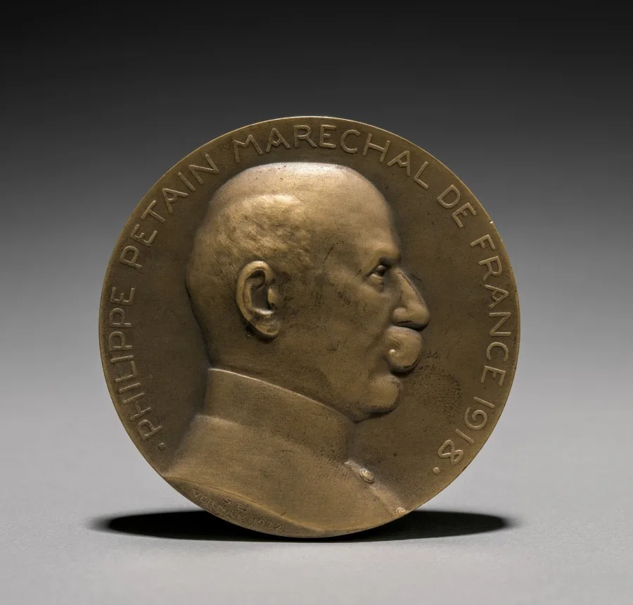Petain Medal (obverse) — تصویر رکورد موزهٔ هنر کلیولند (دسترسی آزاد)