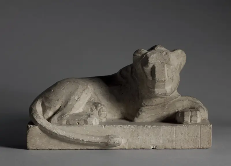Statuette of a Lion — تصویر رکورد موزهٔ هنر کلیولند (دسترسی آزاد)