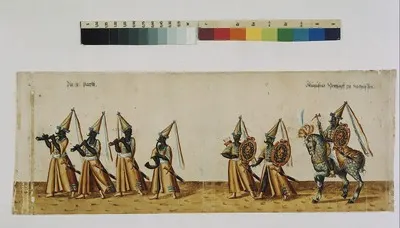 Ringrennen Christian II. ("Eigentliche abkondrafagttur des Rinckrennen ...") zu Fastnacht 1607 — تصویر رکورد یوروپیانا