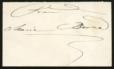 Brief von Clara Schumann an Marie Berna — تصویر رکورد یوروپیانا