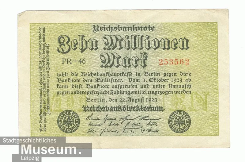 Imperial banknote for 10 million marks — تصویر رکورد یوروپیانا