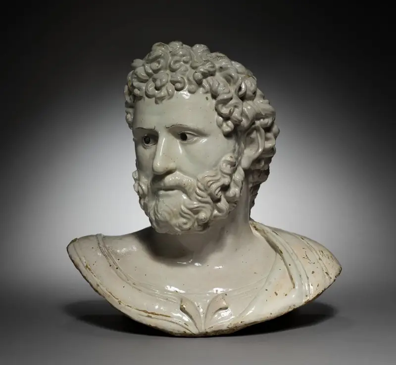 Bust of a Classical Hero or Emperor — تصویر رکورد موزهٔ هنر کلیولند (دسترسی آزاد)
