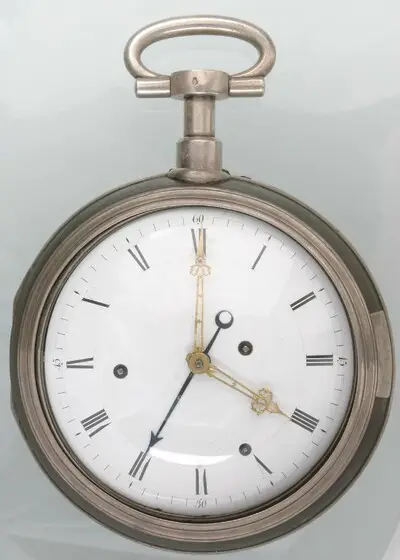 Reiseuhr, sog. "Kutschenuhr", wohl Frankreich, um 1800 — تصویر رکورد یوروپیانا