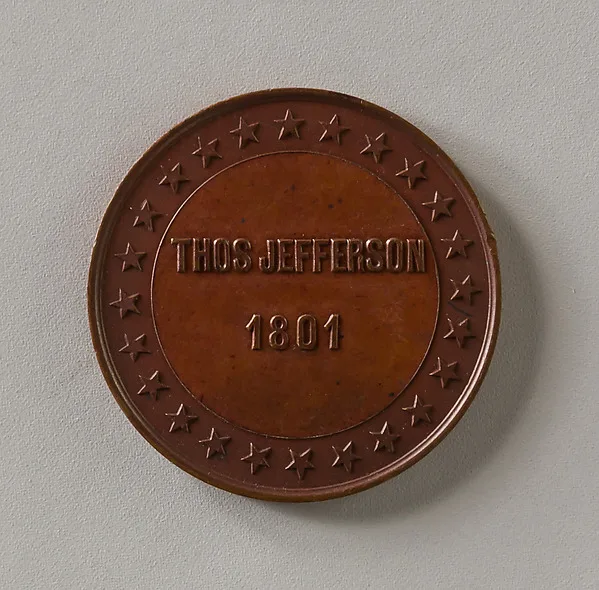 Token of Thomas Jefferson — تصویر رکورد موزهٔ متروپولیتن (دسترسی آزاد)