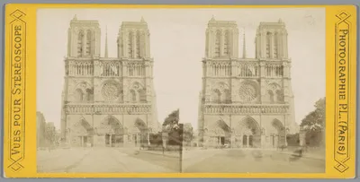 Gezicht op de façade van de Notre-Dame in Parijs — تصویر رکورد یوروپیانا